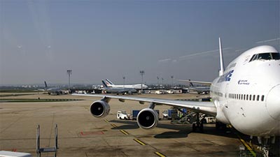 Flugzeug der Air France am Flughafen