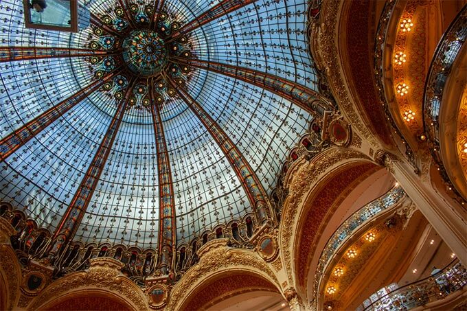 Kuppel der Galeries Lafayette in Paris