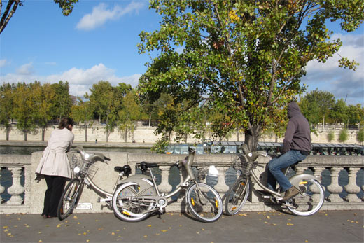 Paris mit dem Fahrrad Velib