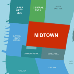 Mitdtown Karte